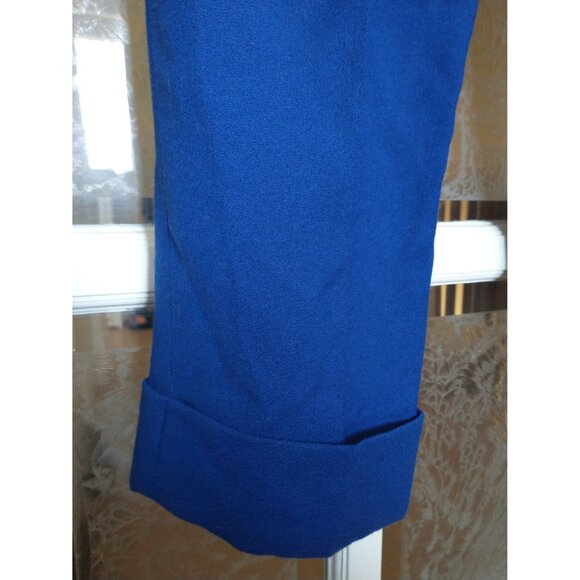 TAVAN & MITTO deisgners - Pants 100% Italian virgin wool - royal blue - Picture 10 of 16